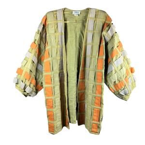 Frivole by Nicole Roberts 1980s Archive Patchwork Open Front Jacket